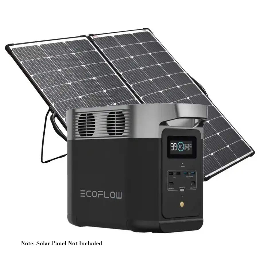 EcoFlow DELTA 2 Portable Solar Power Station with Expandable Capacity and Fast Charging for Home Backup Power, Camping & RVs